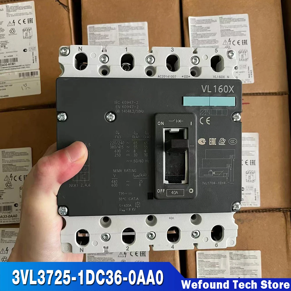 

Для автоматических выключателей Siemens VL250 VL400 3P 200A 3VL3725-1DC36-0AA0