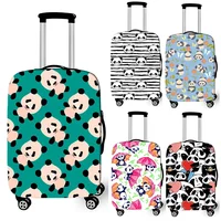 Kawaii Animal Panda Print Luggage Cover for Travel Women Cute Trolley Case Covers Elastic Suitcase Protective Cover 1