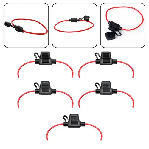 5 Pack Car Fuse Insert Lead Seat No. 12 Wire 12V30A Waterproof Inline Fuse Holder Fit Boat, Electric Automotive, Car, Marine - Image 4