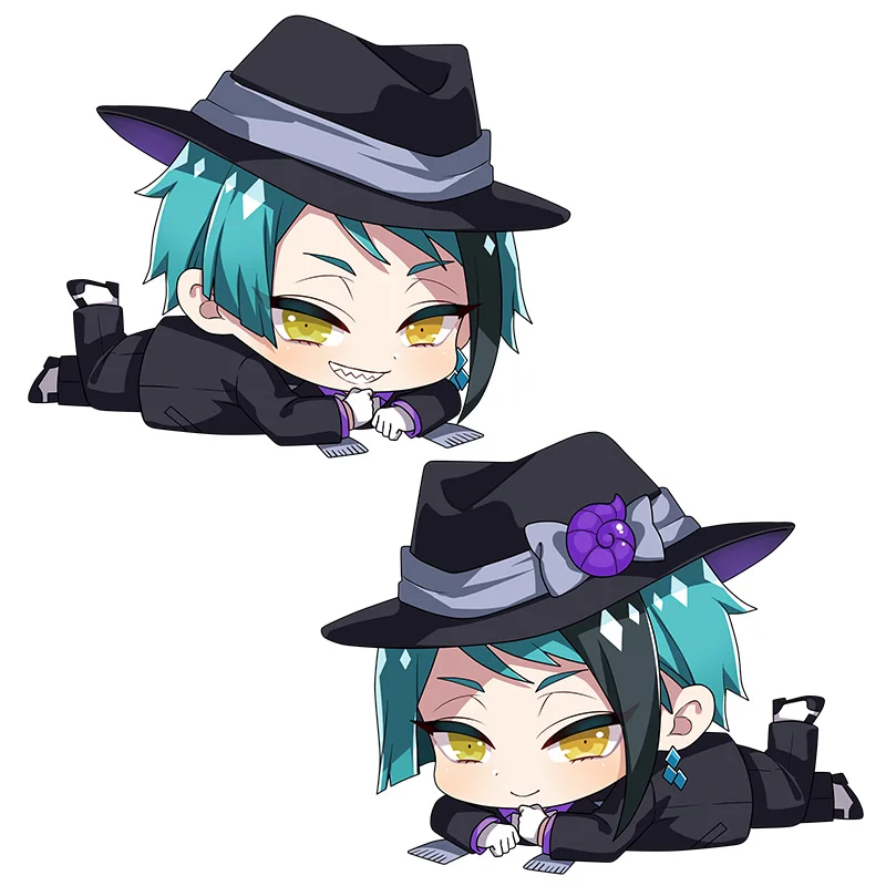 

Newly Design 1PCS Twisted Wonderland Jade Floyd Surrounding Anime Lying Pillow Leona Second Element Plush Doll 45*35cm