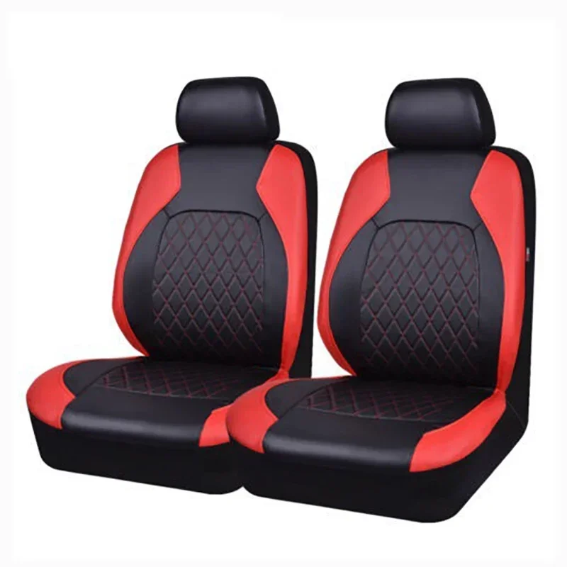Premium Quilted PU Leather Car Seat Cover Set - Comfort Support, Universal Fit, 2/5-Seat