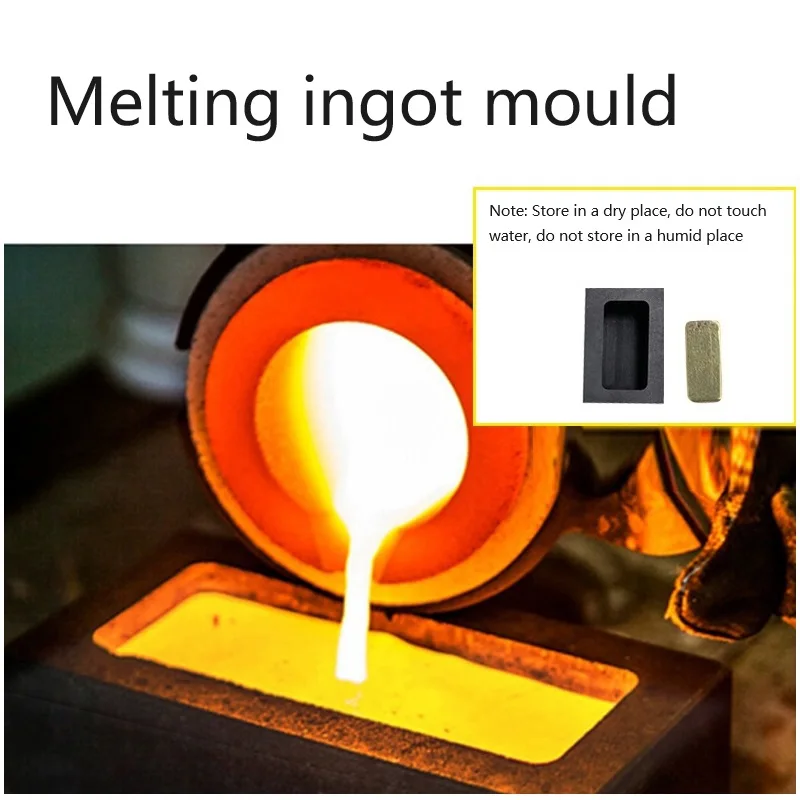 

Ingot Mold Metal Casting Crucible for Melting Gold Silver Metal Refining Molding Mould Jewelry Tools