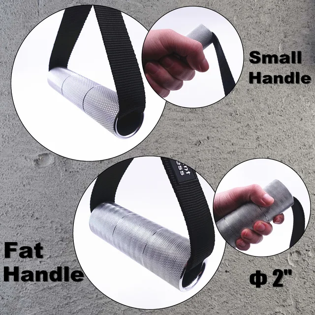 1 Pair 5cm Thick Gym Handles Super Strong Grips Non Slip Aluminum Metal Handles for Cable Machine Pulleys Arm Wrestling Training 4