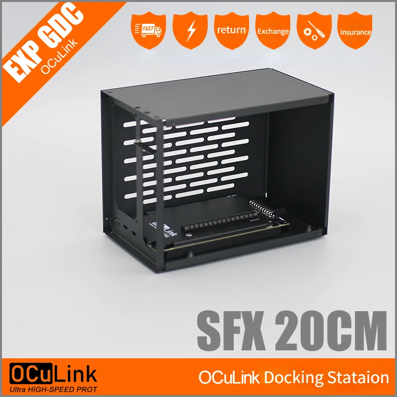 Custodia In Alluminio Ocup4V2 Oculink Pci-E 4.0 X4 Scheda Video Gpu Dock Struttura In Metallo Scheda Grafica Esterna Atx Sfx Box Oculink / M.2 Nvme