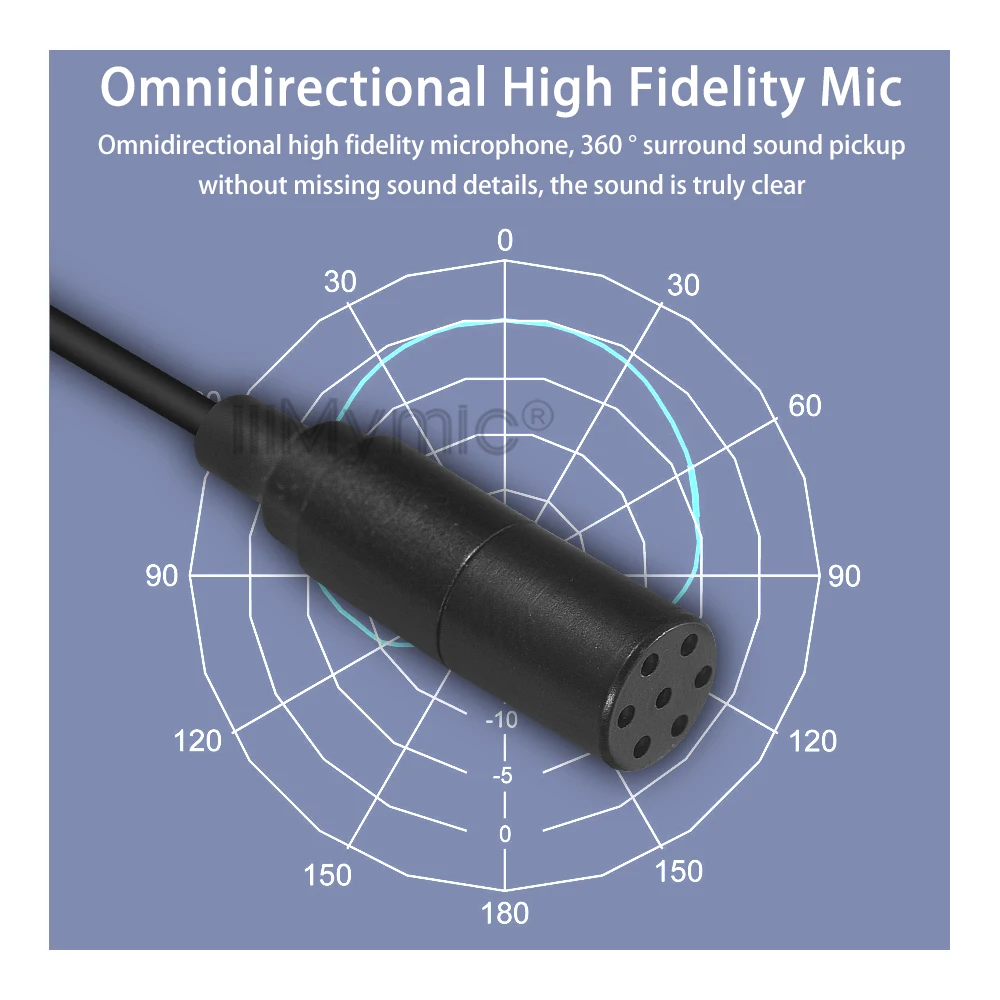 lavalier revers omnidirectionnel pour batterie sans fil micro petite salle de pack