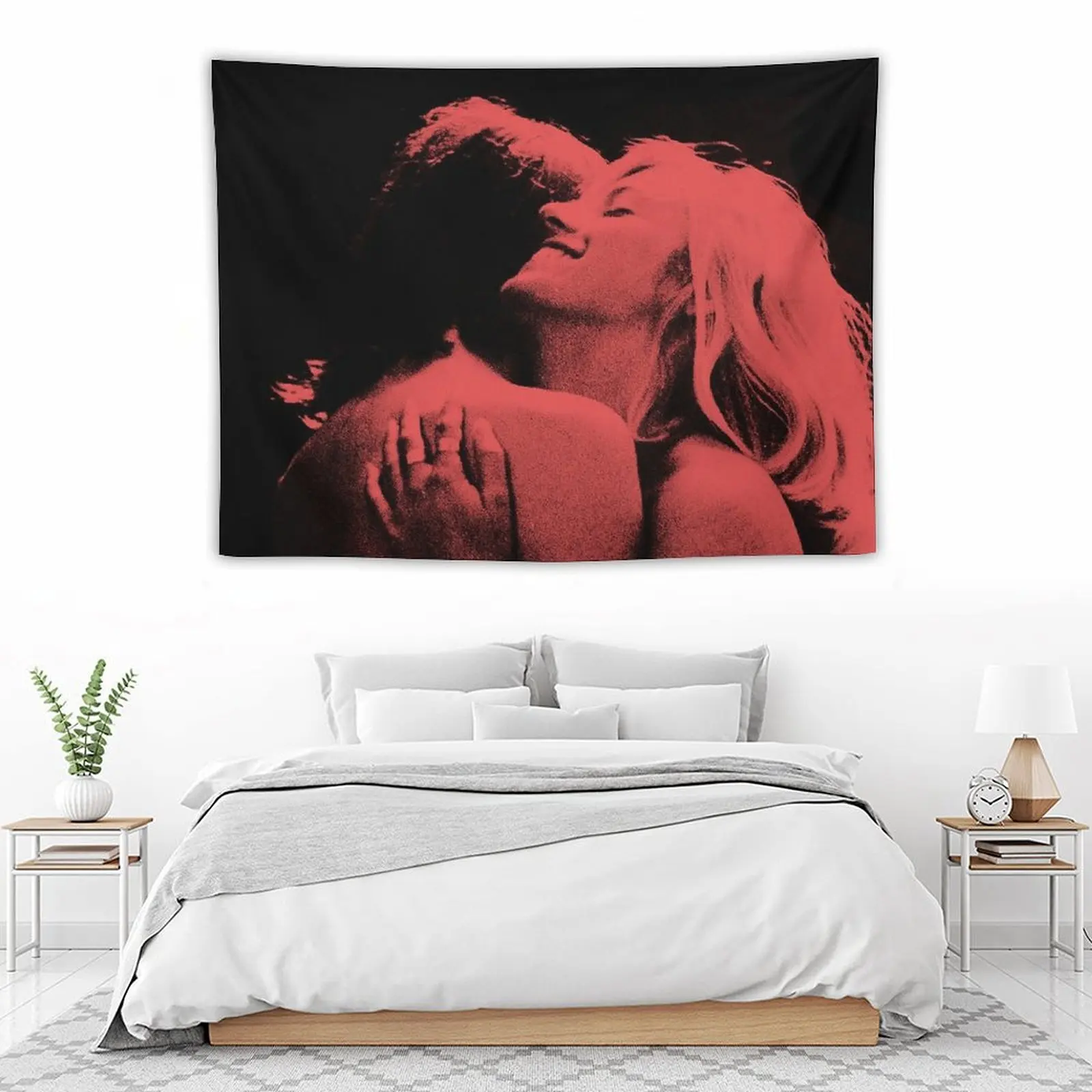 TV Girl French Exit Tapestry Room Decorating Aesthetic Luxury Living Room Decoration Bathroom Decor House Decoration Tapestry