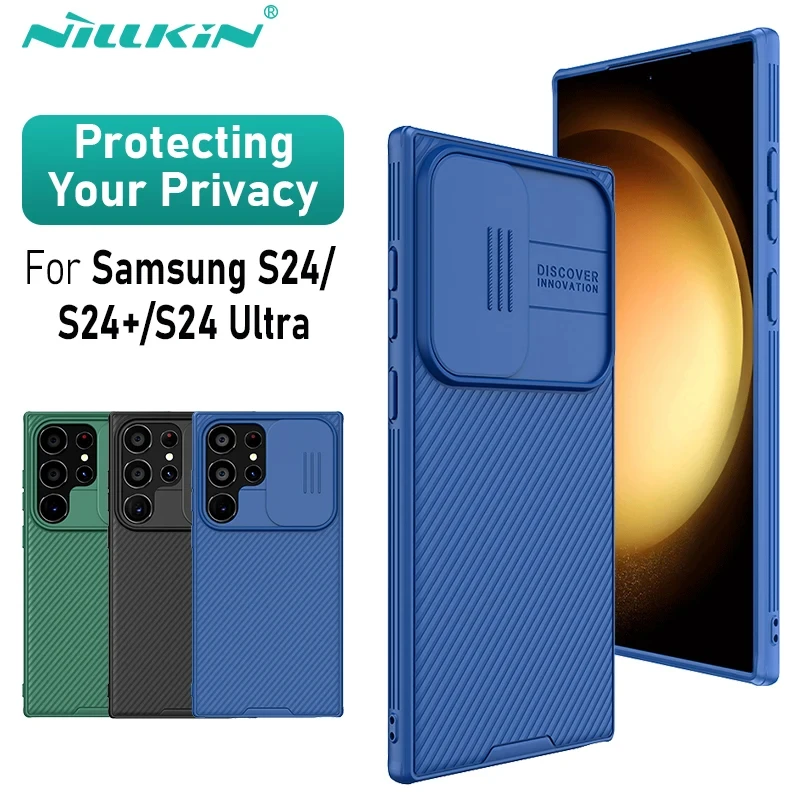 

Чехол NILLKIN для Samsung Galaxy S24 Ultra, защитный чехол CamShield Pro для телефона с раздвижной камерой, чехол для Samsung S24/ S24 Plus