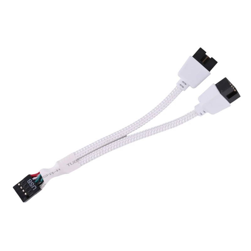 

USB 2.0 9Pin to Dual9Pin Shielded Cable for Enhanced Stability 15CM