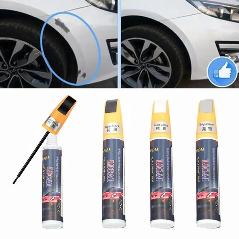 

Car Scratch Remover Sliver Black White Multipurpose Car Scratch Repairing Fluid Car Touch-up Pen Auto Scratch Repair Auto Paint