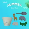 Children Beach Play Sand Play Tools Cute Silicone Animals Shaped Sandbox Sets for Children Holiday Party Gifts 1
