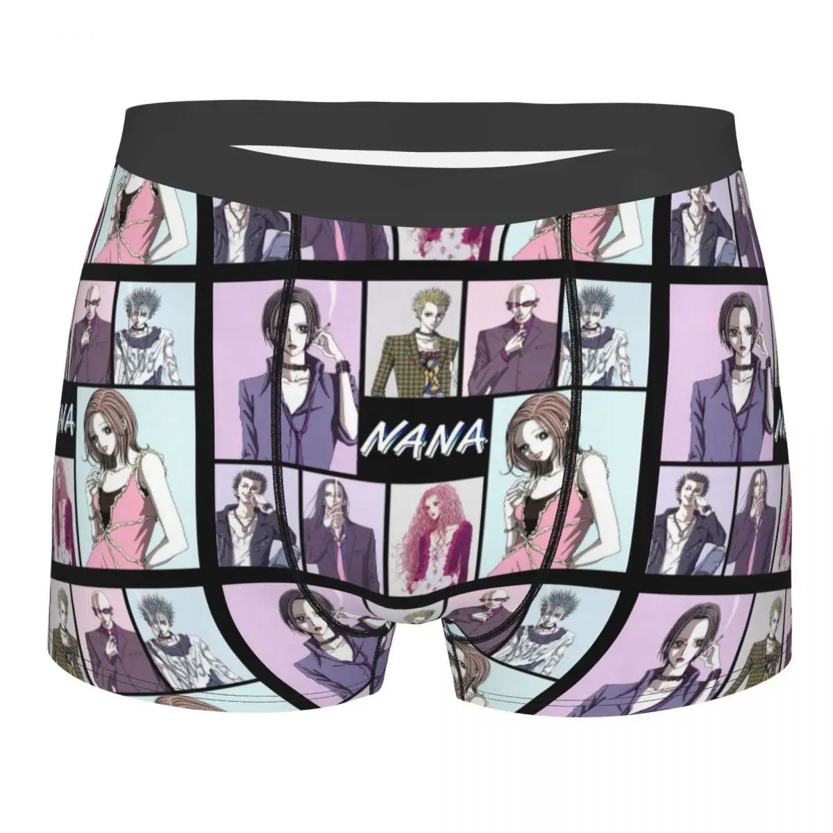 

Men's Nana Osaki Komatsu Shinichi Underwear Classic Anime Manga Printed Boxer Briefs Shorts Panties Homme Polyester Underpants