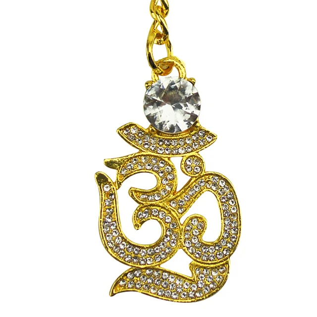 Feng Shui Dísz Gyémánt Om Amulet Kulcstartó - Image 3