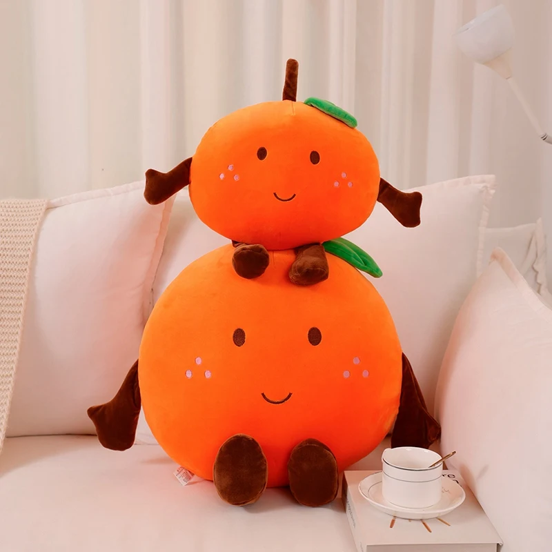 40 ~ 80cm Squishy Orange Puppe Plüsch Spielzeug Glücklich Obst