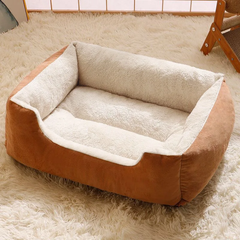 Pet Bed for Cats And Dogs Cushion Kitten Accessories Warm Soft Plush Comfortable Basket House Pet Supplies Habitats Pet Goods 4