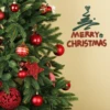 4FT Artificial Christmas Tree, Christmas Holiday Pencil Tree with Thick Branch Tips, Winter Party Decoration with Iron B 2
