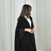 Eid noir Abayas pour femmes Robe musulmane modeste dubaï ouvert Abaya Kimono Jalabiya Kebaya Robe Femme Marocain Caftan Ramadan caftan