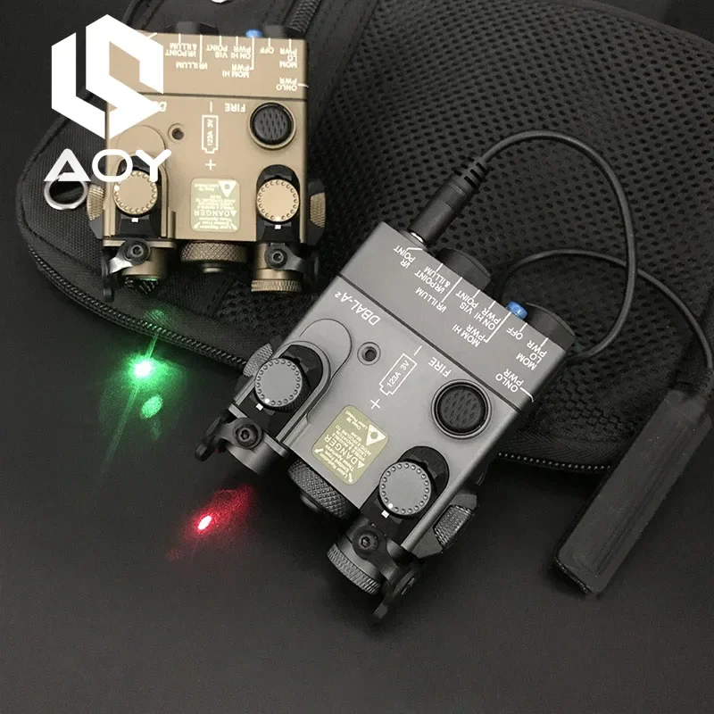 SOTAC All Metal DBAL-A2 Red/Green IR Laser Indicator Fit 20MM Rail Hunting Light Weapon Airsoft NGAL Perst-4 OTal Laser