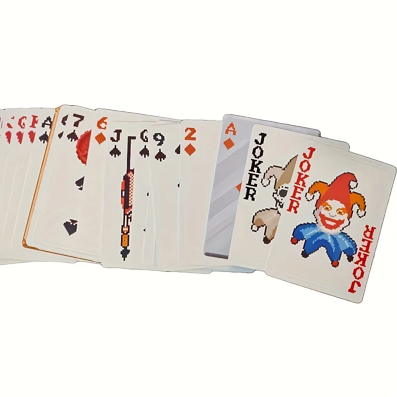 54개의 Clown 카드 놀이는 Mahjo와 같은 특별한 게임 카드 및 파티 엔터테인먼트 카드 놀이에 적합합니다.