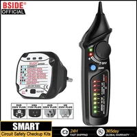 BSIDE Circuit Safety Checkup Kit AVD06 Voltage Detector And Socket Tester RCD GFCI Test NCV Continuity Neutral Live wire check 1
