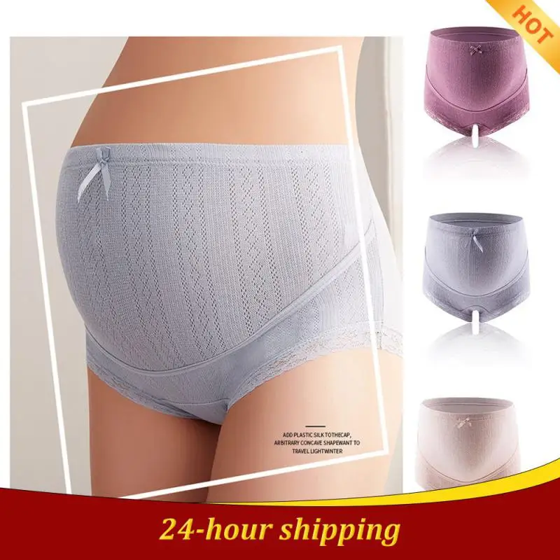 

Colors Plus Size Cotton Pregnant Shorts High Waist Briefs Adjustable Maternity Underwear Panties for Pregnancy Women Clothing