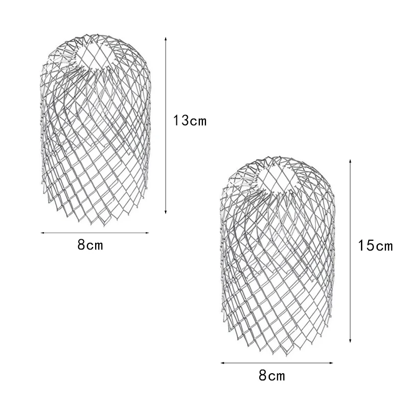 Metal Mesh Gutter 5Pcs Leaf Debris Trap Guard Drain Pipe Cover Downpipe Cover Diamond-Shaped Aluminum Metal Can Stretchable