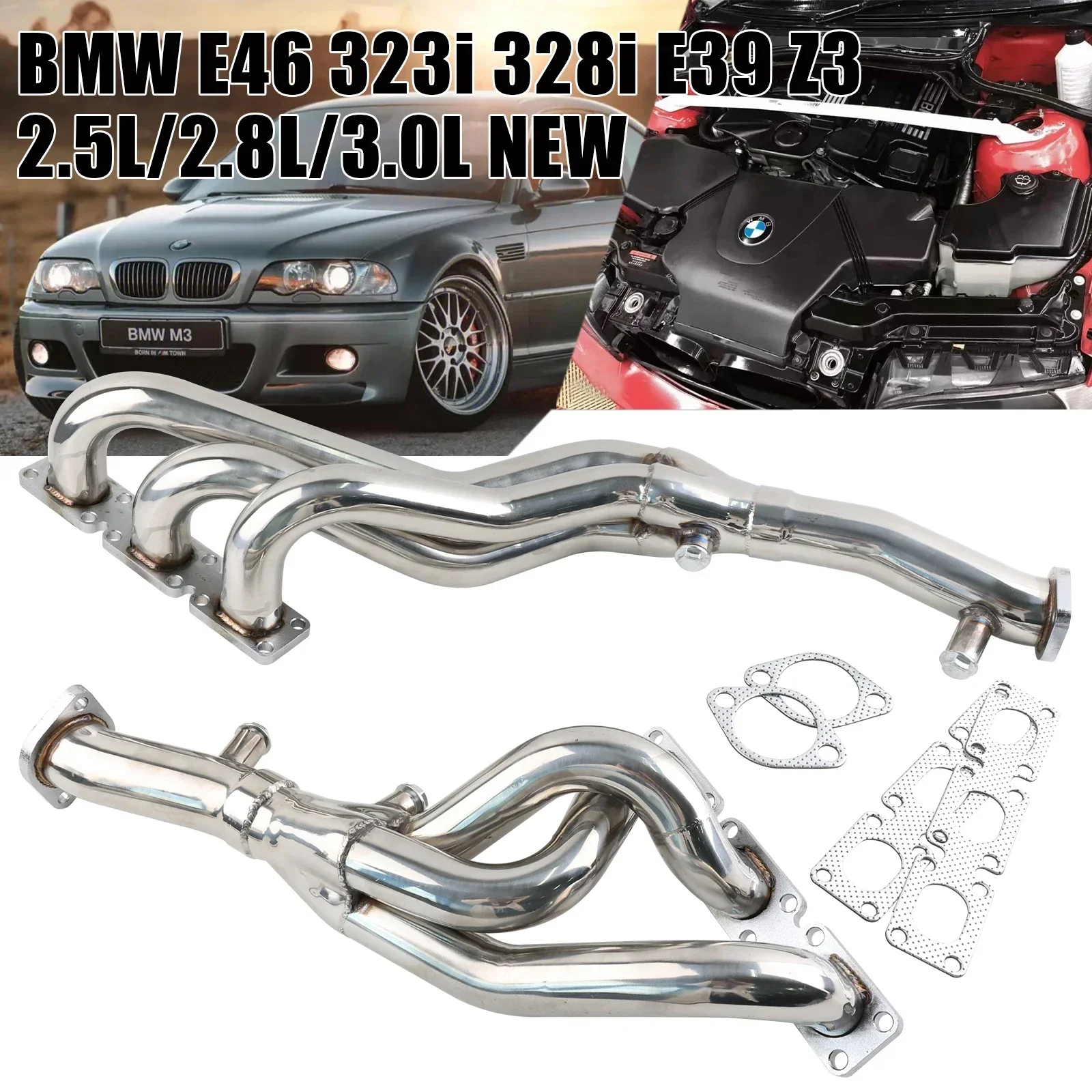 BMW E46 E39 Z4 M54エンジン用エキゾーストマニホールド BMW E46 E39 Z4 M54エンジン用エキゾーストマニホールド BMW E46