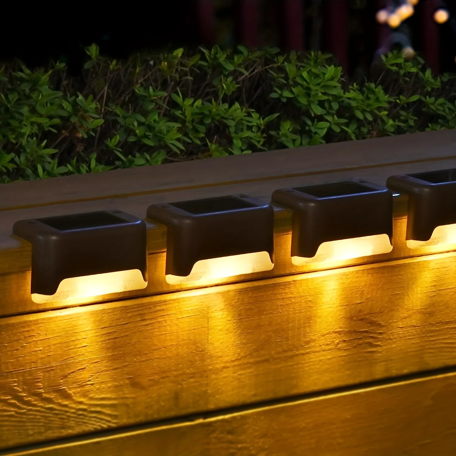 LED Solar Step Lamp Outdoor Garden Lights Solar Stair Light Waterproof Fence Lamp Decoration for Patio Path Deck Stair 4/8/12pcs
