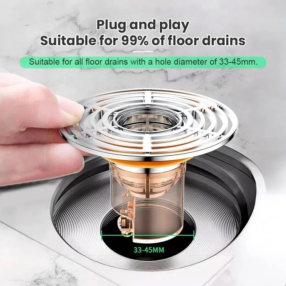 1/2/4Pcs Toilet Insect-proof Anti-odor Deodorant Floor Drain Sewer Floor Core Drain Household Cover Toilet Deodorant Bathroom