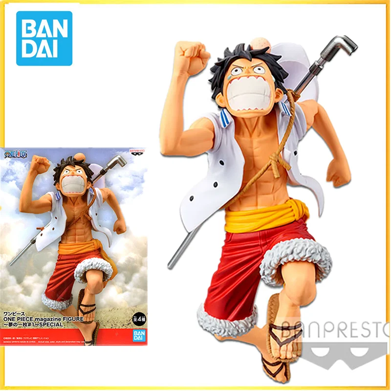 

Bandai One Piece Figure Monkey D Luffy Anime Model Gift Anime Character New Doll Navy Dreamland Statue Collect Toy for Kids