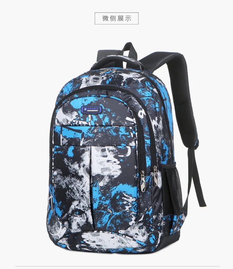 Lässiger Unisex-Rucksack für Mittelschüler und Oberschüler, große Kapazität, leichte Schultaschen, Geschenke 2026 – Detail 17