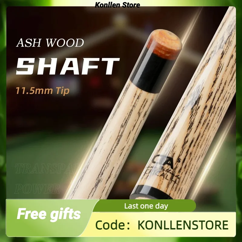 

CRICAL Technologia Shaft for Pool Cue, Tiger Tip, Selected Ash Wood Shaft, 11.5mm 3/8*8 Radial Pin Joint Single Shaft