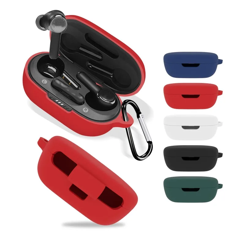 Replacement Case Compatible with JBL Tune 230NC TWS , Shockproof Silicone  Case Earphone Pouch Cover With Carabiner 