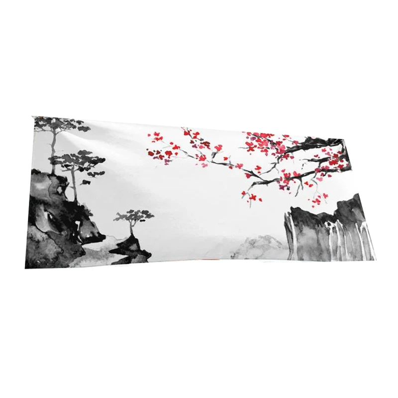 

Japanese Tree Floral Custom Print Asian Art Designer TQuick Drying Towel It Can Be Used In Places Like Yoga Fitness Swimming