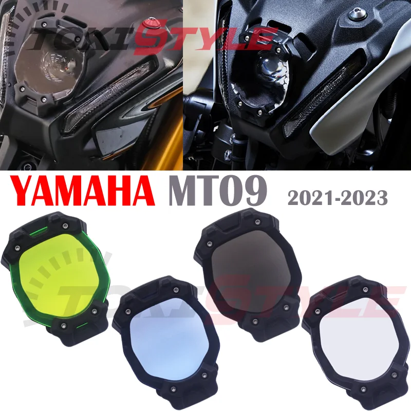 

Для YAMAHA NEW MT-09 MT09 2021-2023 аксессуары для мотоциклов защита для передней фары Защитная крышка для экрана Защита для передней фары