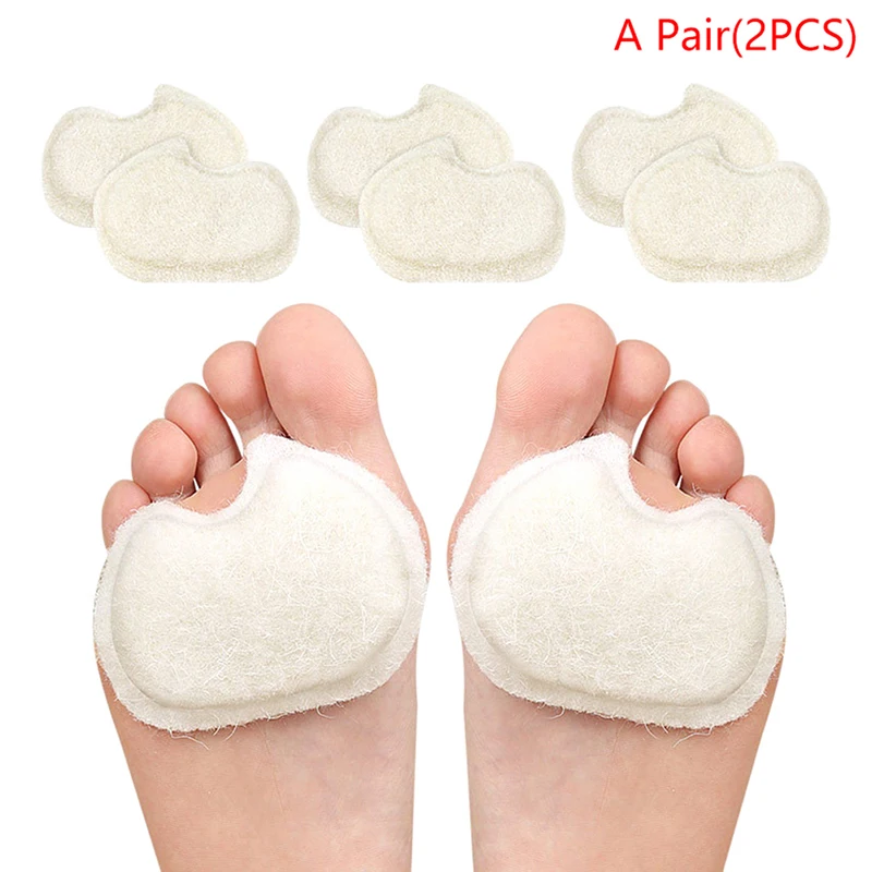 1 Pair Felt Feet Pads Relief Forefoot Support Adhesive Foam Foot Cushion Pad for Men and Women
