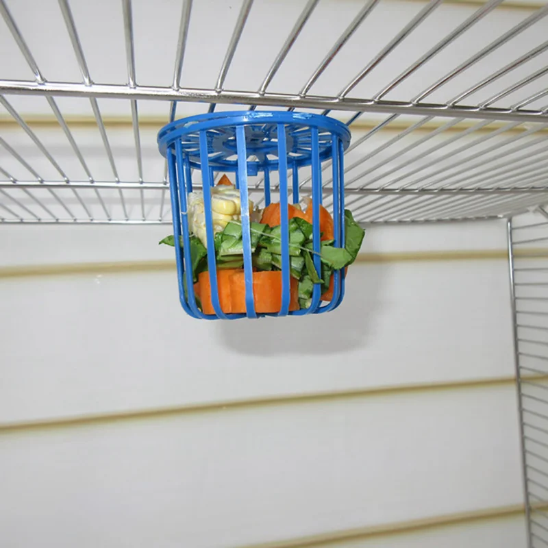 Creative Multi-Purpose Cage Hanging Toys Bird Fruit Vegetable Feeder Basket Parrot Feeder Pet Feeding Supplies 2PCS, bird feeder,parrot feeder
