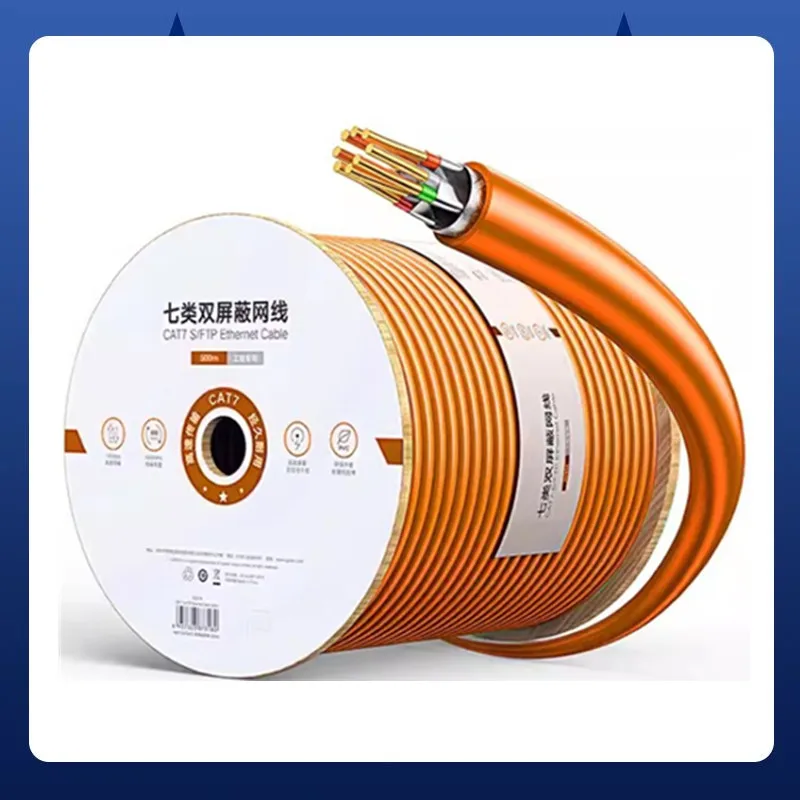 LANケーブル cat7 100m SSTP 10Gbps 二重被覆 RJ-45 イーサネットケーブル10gbps cat7、lanケーブルrj 45 sfp