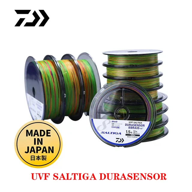 Dawa New SALTIGA PE Woven Fishing Line Colorful Multi wire Strong