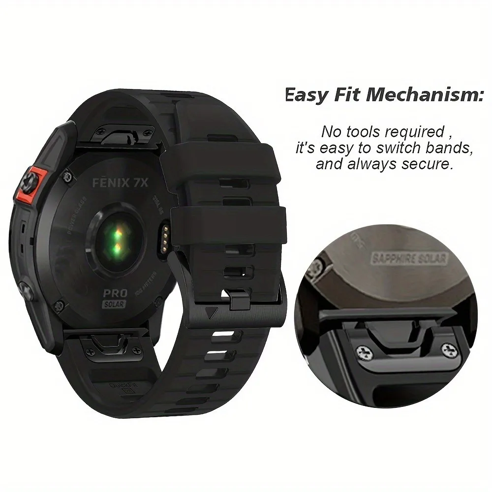 Premium QuickFit Silicone Watch Strap - 26mm & 22mm Options