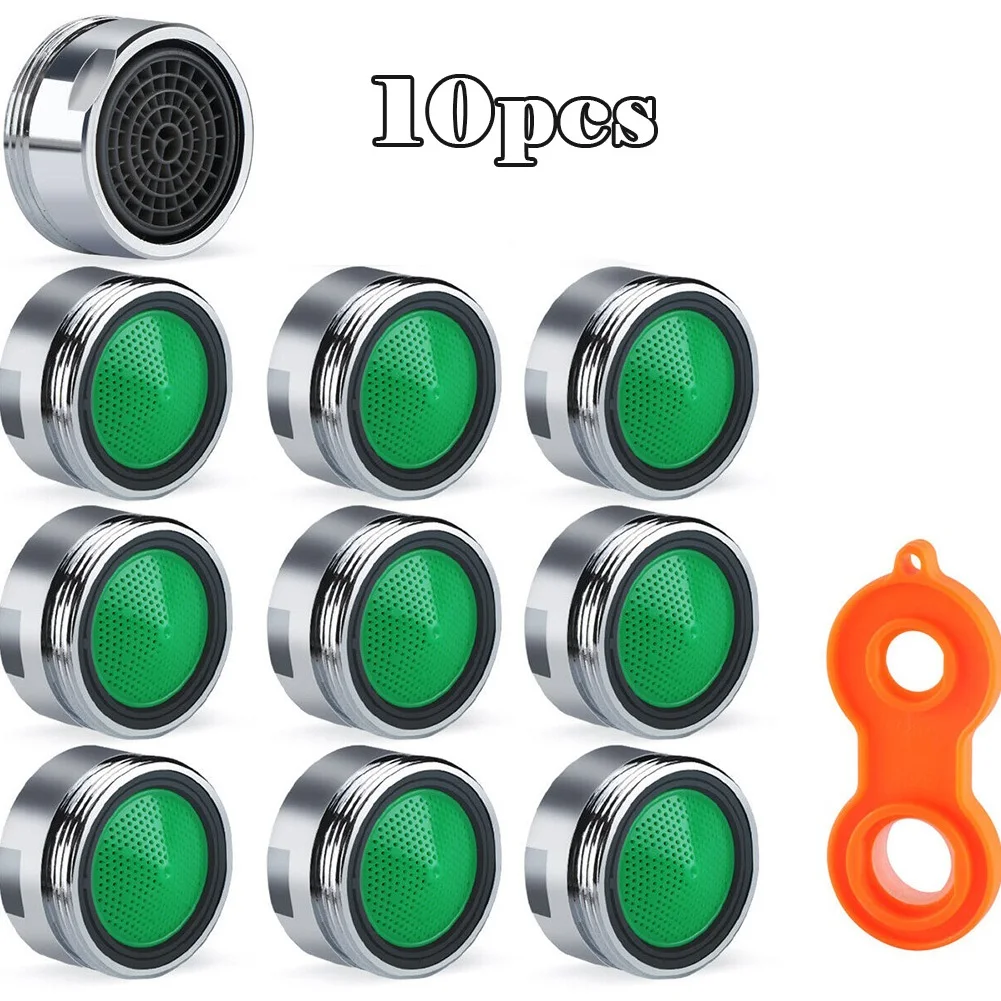 Faucet Aerator 10pcs 24mm ABS Faucet Aerator M20/M22/M24/M28 For Kitchen Home Cleaning Water Quality Filtering Sediment Shower Bathtub Parts