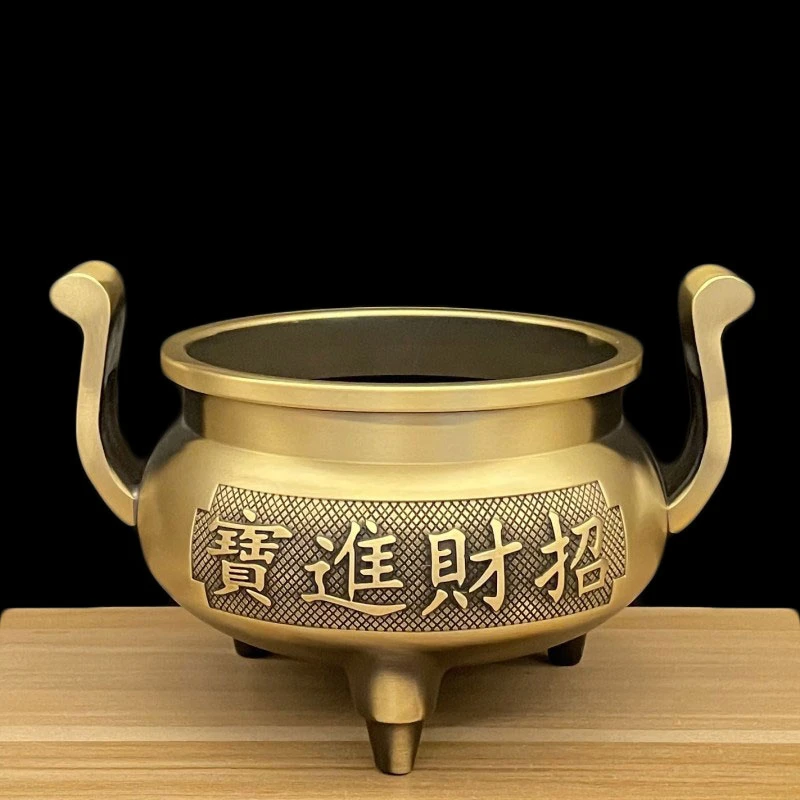 

Incense Burner Home Indoor Incense Basin Incense Tripod Buddha Bowl Plate