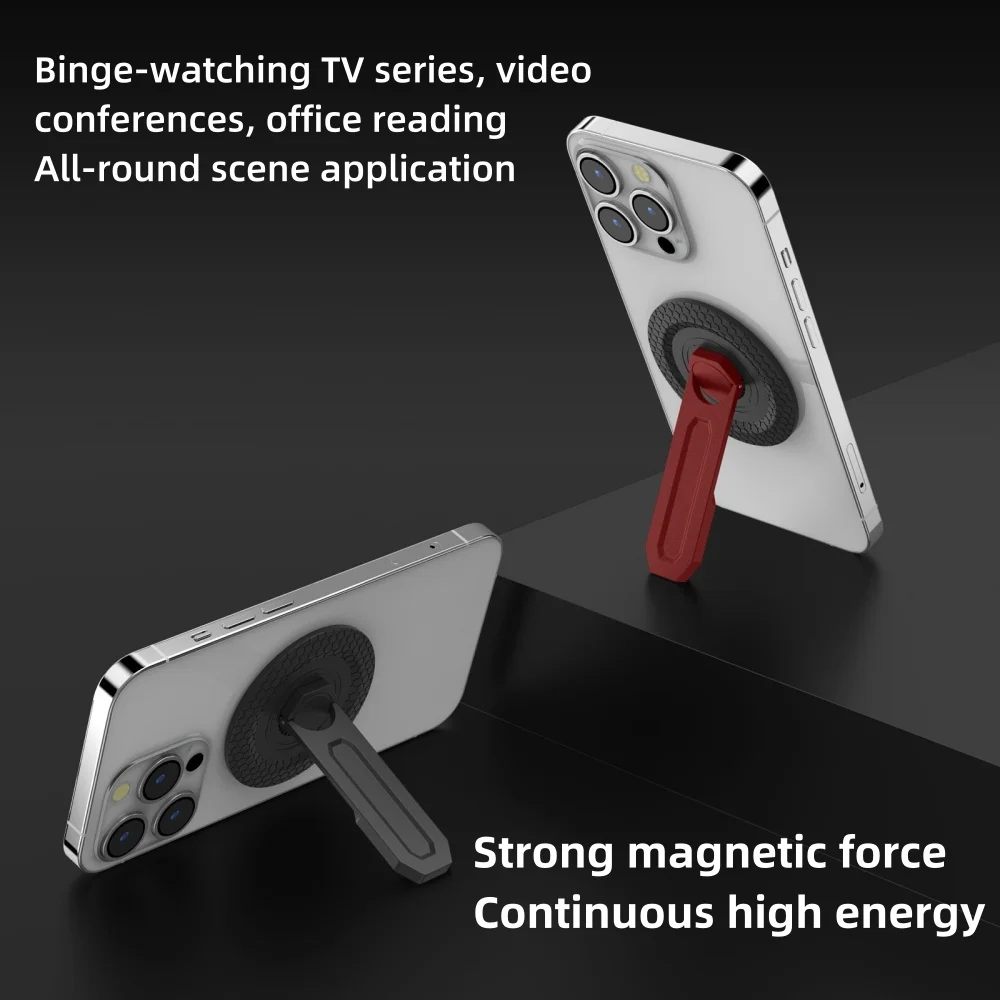 For MagSafe Phone Grip Magnetic Phone Holder Rotatable Phone Holder Strap Compatible With IPhone 17 16 15 14 13 For Samsung