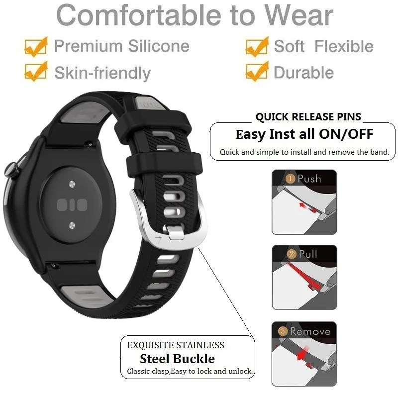 Enhanced Silicone Sport Strap