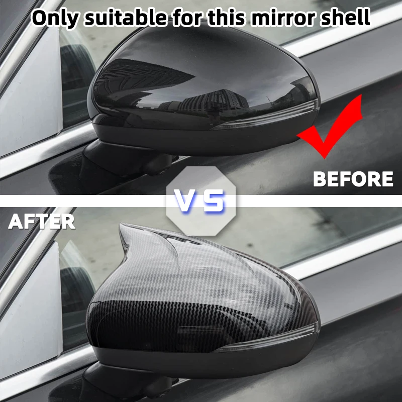 Sleek Black Side Mirror Cap Covers for Mercedes-Benz A Class