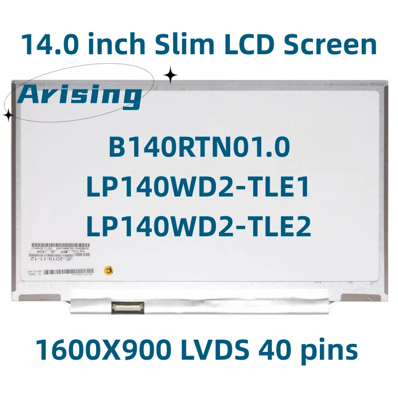 Dalle écran LP140WH1(TL)(A2) TLA2 14 Pouces – LCD LED 1366x768 – Connecteur 40 Pin – Neuf