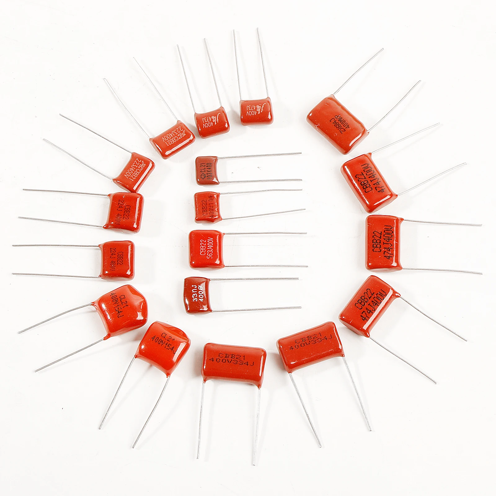 CBB Capacitor Assortment Kit 120pcs Metallized Polypropylene Film Capacitors