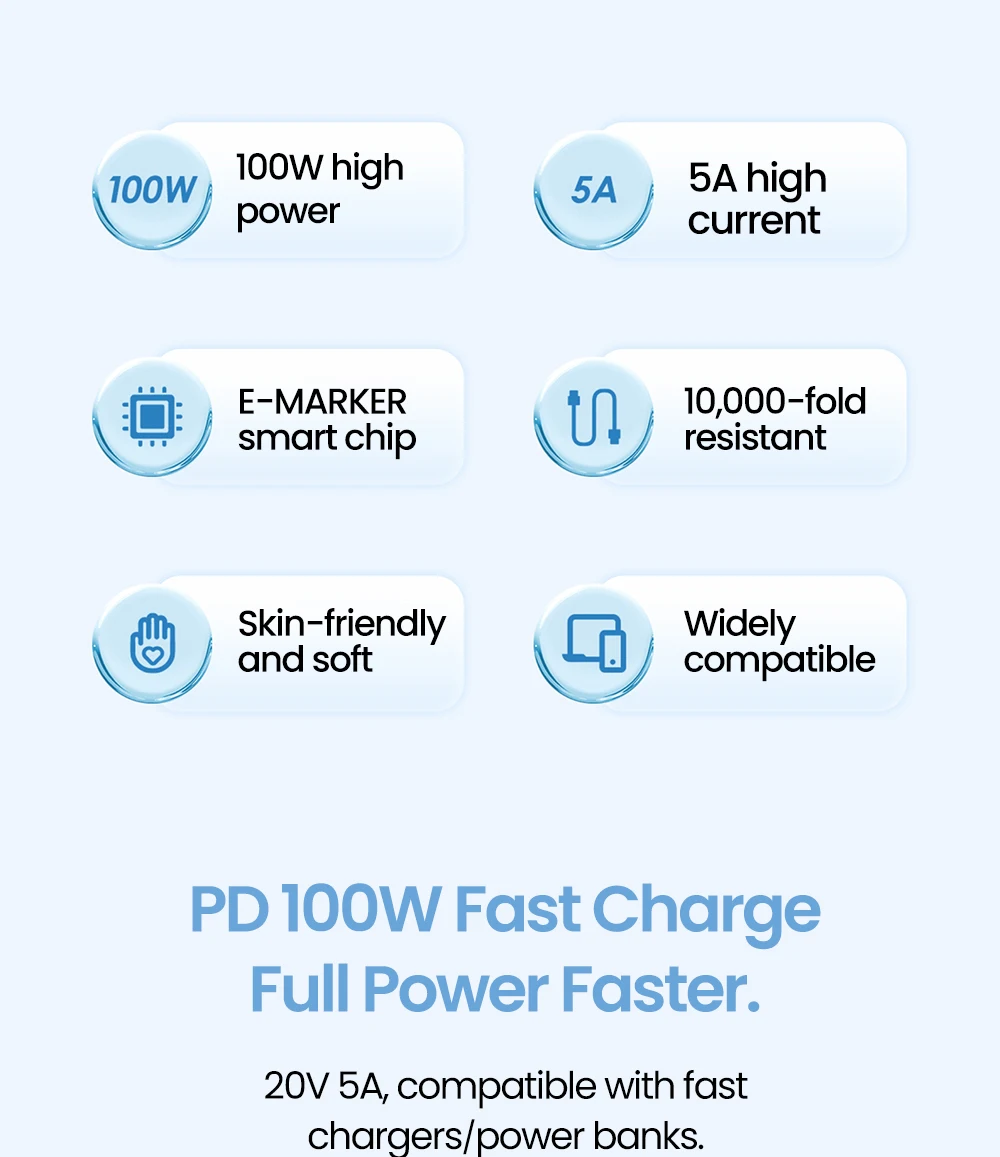 100W 0.25/0.5M Short Cable Silicon Type C to Type C Cable Fast Charging For Power Bank Wire USB C Cable For iPhone 16 15 Sumsung
