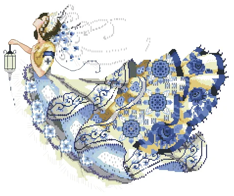

Top Selling Nightingale Fairy 52-45 Embroidery DIY 14CT Unprinted Arts Cross stitch kits Set Cross-Stitching Home Decor