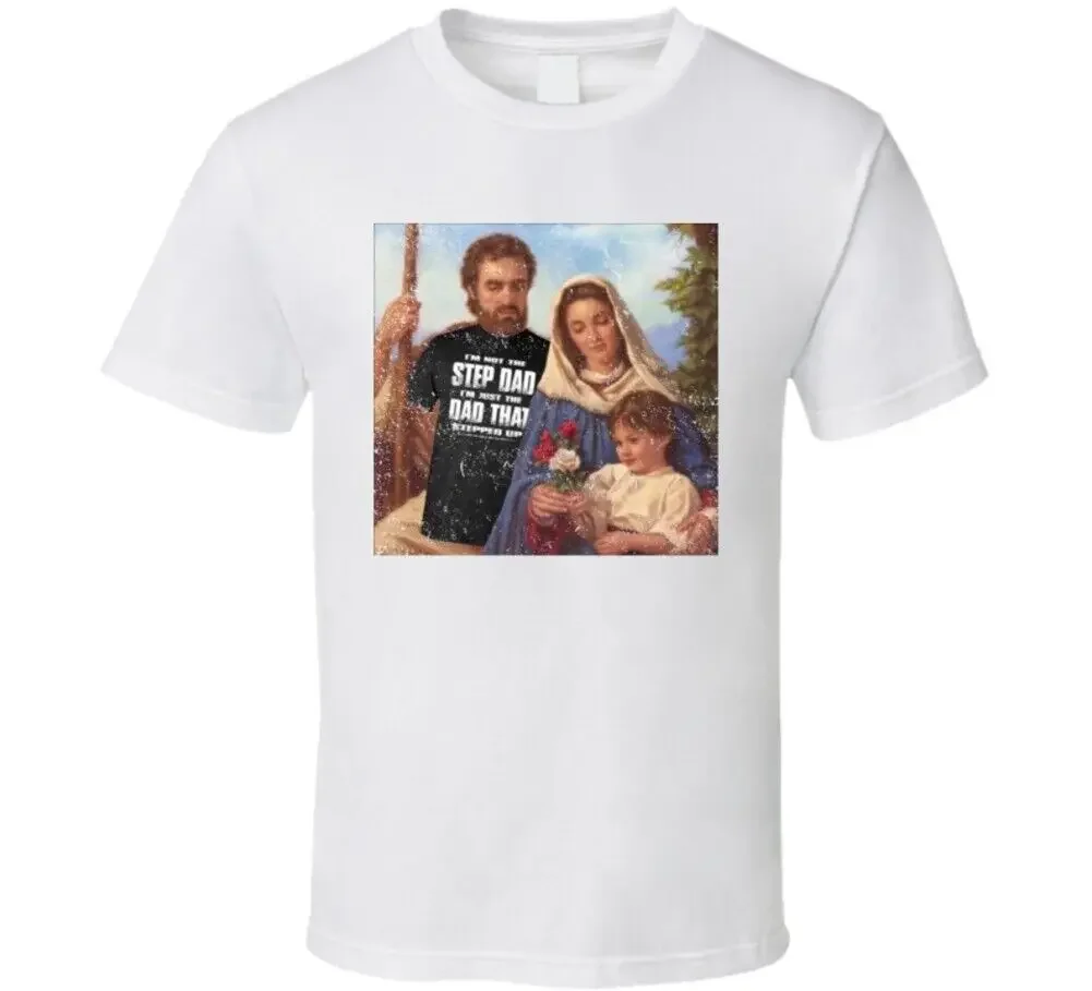 

Забавный Джозеф Мэри и исуuss я папа, который увеличивал футболку