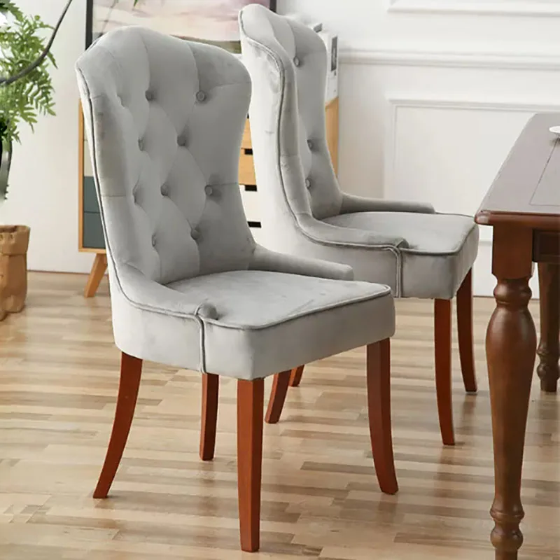 

Luxury European Dining Chairs Upholstered Modern Nordic Beautiful Dining Chairs Vintage Trendy Chaises Salle Manger Furniture